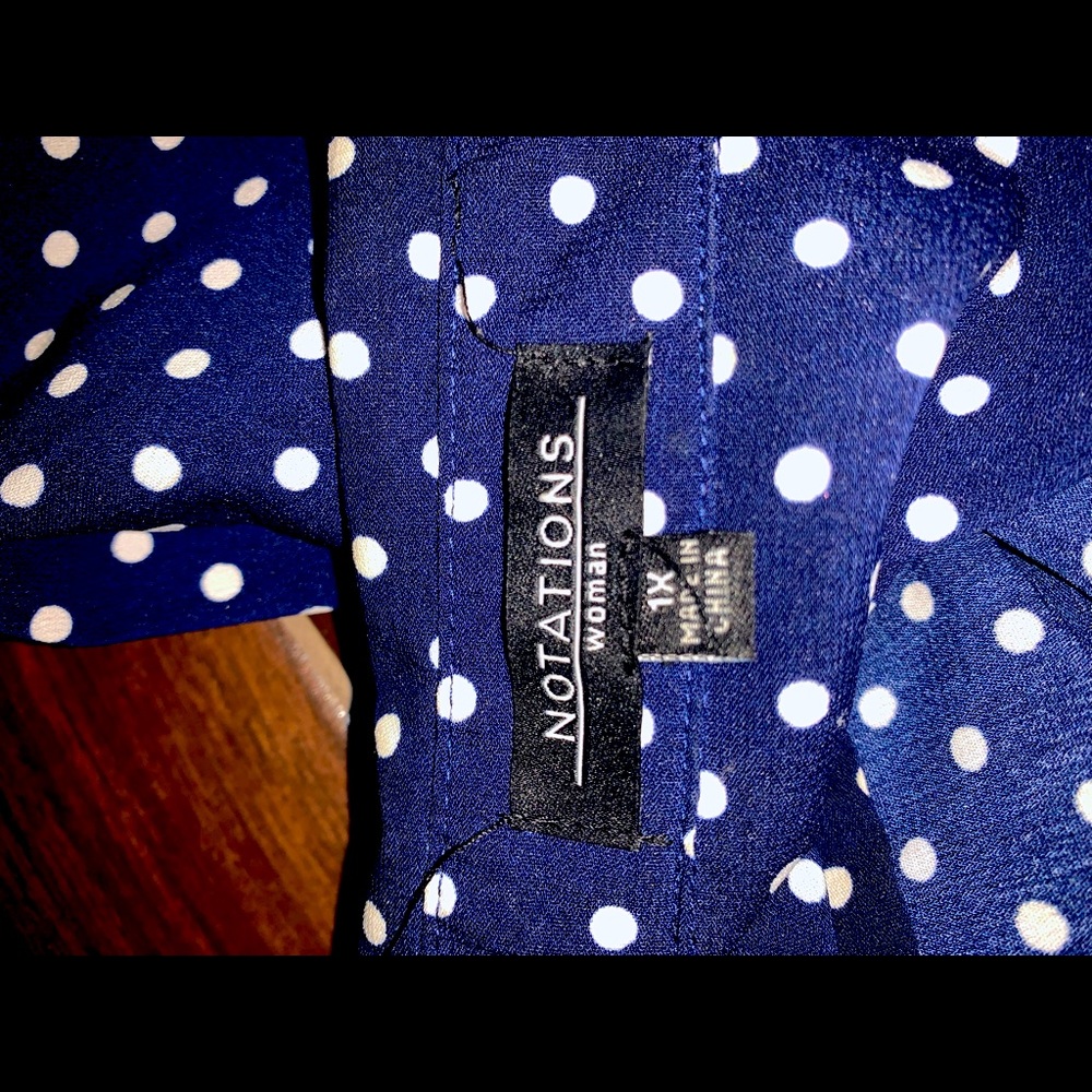 Notations long shirt dress